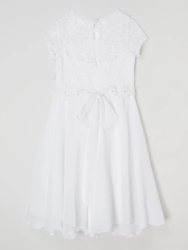 Monny Kleid Mit Floraler Spitze - Weiß 3 Monny Kleid Mit Floraler Spitze - Weiß – Bild 3