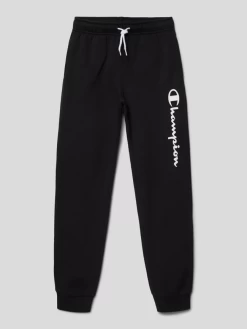 CHAMPION Sweatpants Mit Logo-Print - Schwarz