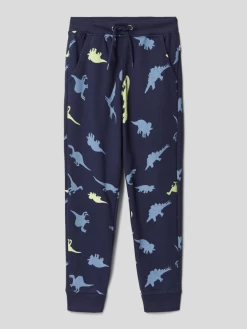 Blue Seven Sweatpants Mit Allover-Muster - Blau