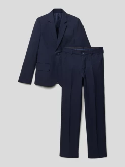 Standar Anzug Mit Weste Im Set - Marineblau