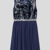 Happy Girls Kleid Mit Wendepailletten - Marineblau
