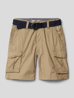 Petrol Cargoshorts Mit Cargotaschen - Beige