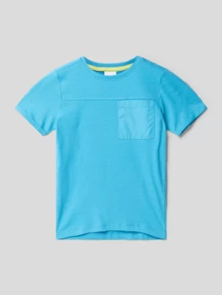 S.Oliver RED LABEL T-Shirt Mit Brusttasche - Türkis