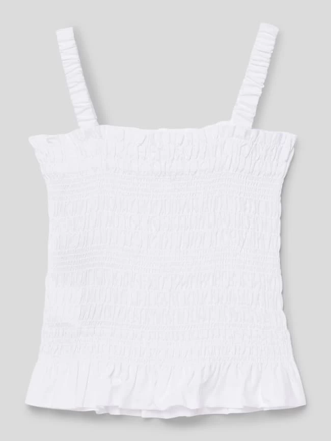 Guess Blusentop Mit Smok-Details - Weiß 3 Guess Blusentop Mit Smok-Details - Weiß – Bild 3