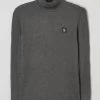 Garcia Rollkragenpullover Mit Logo-Details - Mittelgrau