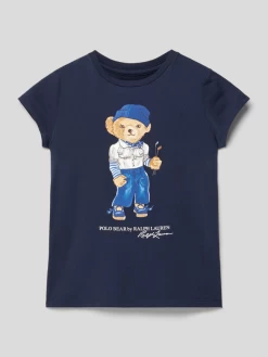 Polo Ralph Lauren Teens T-Shirt Mit Motiv-Print - Marineblau