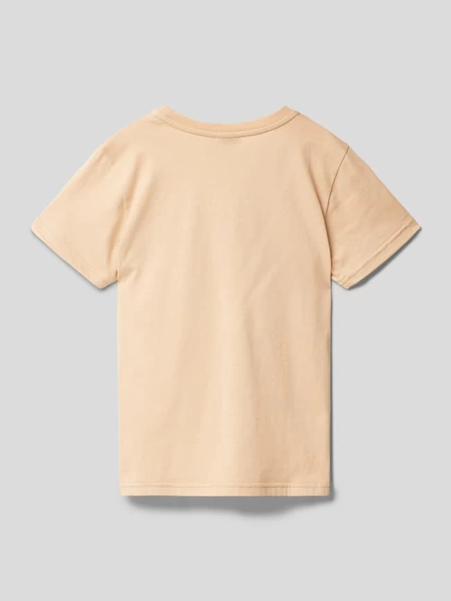 Kabooki T-Shirt Mit Rundhalsausschnitt Modell 'THEODOR' - Beige 3 Kabooki T-Shirt Mit Rundhalsausschnitt Modell 'THEODOR' - Beige – Bild 3
