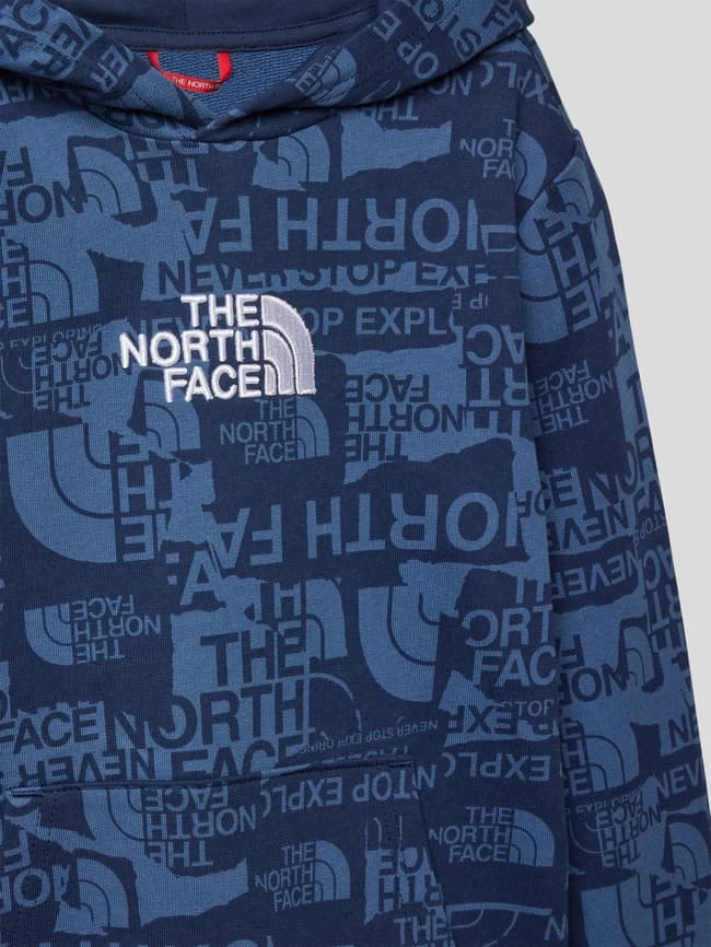 The North Face Hoodie Mit Label-Print Modell 'DREW PEAK LIGHT' - Marineblau 2 The North Face Hoodie Mit Label-Print Modell 'DREW PEAK LIGHT' - Marineblau – Bild 2