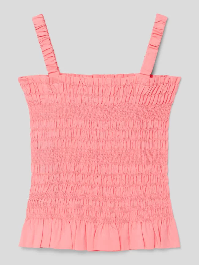 Guess Blusentop Mit Smok-Details - Pink 3 Guess Blusentop Mit Smok-Details - Pink – Bild 3