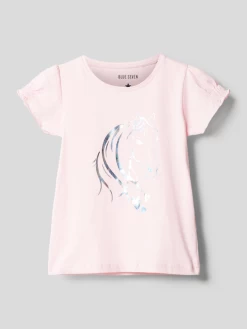 Blue Seven T-Shirt Mit Motiv-Print - Rosa