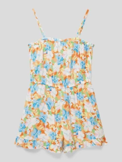 Only Jumpsuit Mit Floralem Muster Modell 'KOGNOVA' - Orange