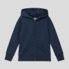 Jack & Jones Sweatjacke Mit Kapuze Modell 'BASIC' - Marineblau