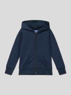 Jack & Jones Sweatjacke Mit Kapuze Modell 'BASIC' - Marineblau