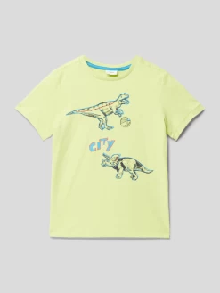 S.Oliver RED LABEL T-Shirt Mit Motiv-Print - Apfelgrün