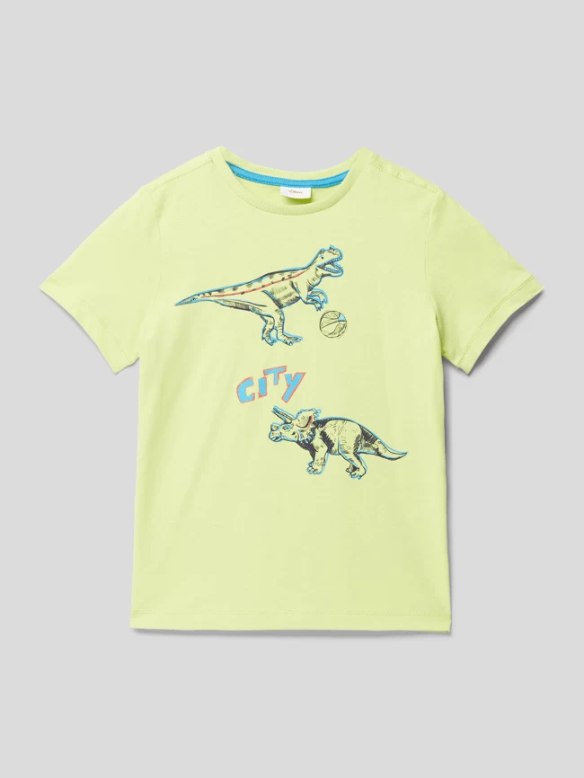 S.Oliver RED LABEL T-Shirt Mit Motiv-Print - Apfelgrün 1 S.Oliver RED LABEL T-Shirt Mit Motiv-Print - Apfelgrün