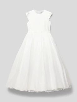 Une Hautre Couture Kommunionskleid Mit Ausgestellter Rockpartie - Offwhite