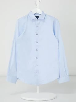 G.O.L. Super Slim Fit Hemd Aus Baumwolle - Hellblau