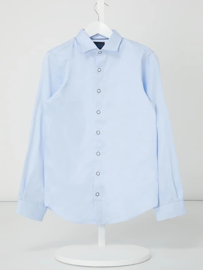 G.O.L. Super Slim Fit Hemd Aus Baumwolle - Hellblau 1 G.O.L. Super Slim Fit Hemd Aus Baumwolle - Hellblau
