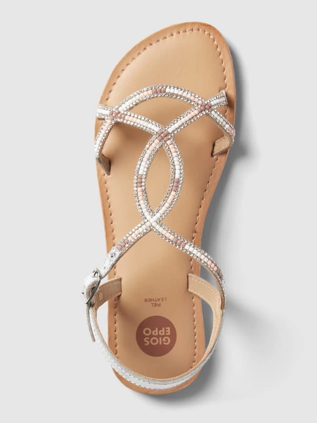 Gioseppo Zehentrenner Mit Strasssteinbesatz Modell 'DELAND' - Silber 4 Gioseppo Zehentrenner Mit Strasssteinbesatz Modell 'DELAND' - Silber – Bild 4