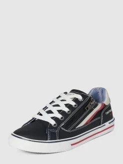 Tom Tailor Sneaker Mit Label-Details - Marineblau
