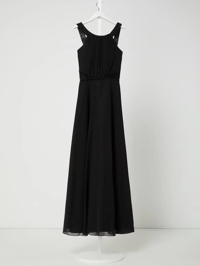 G.O.L. Maxikleid Aus Chiffon - Schwarz 1 G.O.L. Maxikleid Aus Chiffon - Schwarz