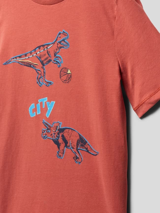 S.Oliver RED LABEL T-Shirt Mit Motiv-Print - Terrakotta 2 S.Oliver RED LABEL T-Shirt Mit Motiv-Print - Terrakotta – Bild 2