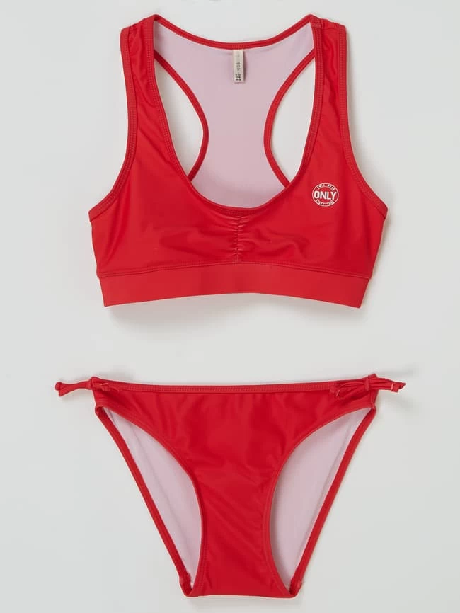 Only Bikini Mit Zierschleifen Modell 'Lollipop' - Rot 1 Only Bikini Mit Zierschleifen Modell 'Lollipop' - Rot