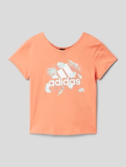 ADIDAS SPORTSWEAR T-Shirt Mit Label-Print - Apricot