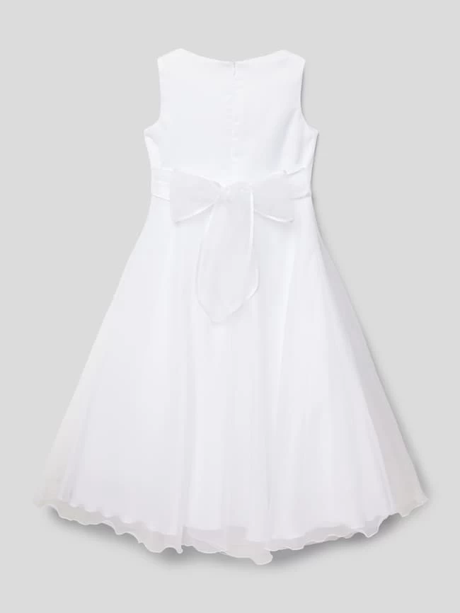 Weise Kommunionskleid Mit Zier-Applikationen - Weiß 3 Weise Kommunionskleid Mit Zier-Applikationen - Weiß – Bild 3