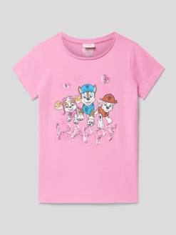 S.Oliver RED LABEL T-Shirt Mit Rundhalsausschnitt - Pink