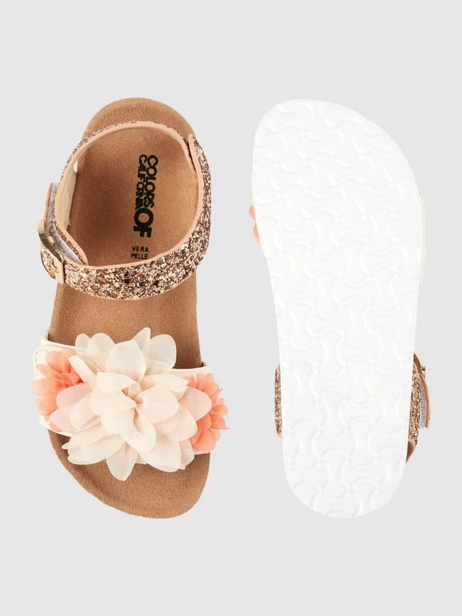 Colors Of California Sandalen Mit Blüten-Applikationen - Hellrosa 4 Colors Of California Sandalen Mit Blüten-Applikationen - Hellrosa – Bild 4