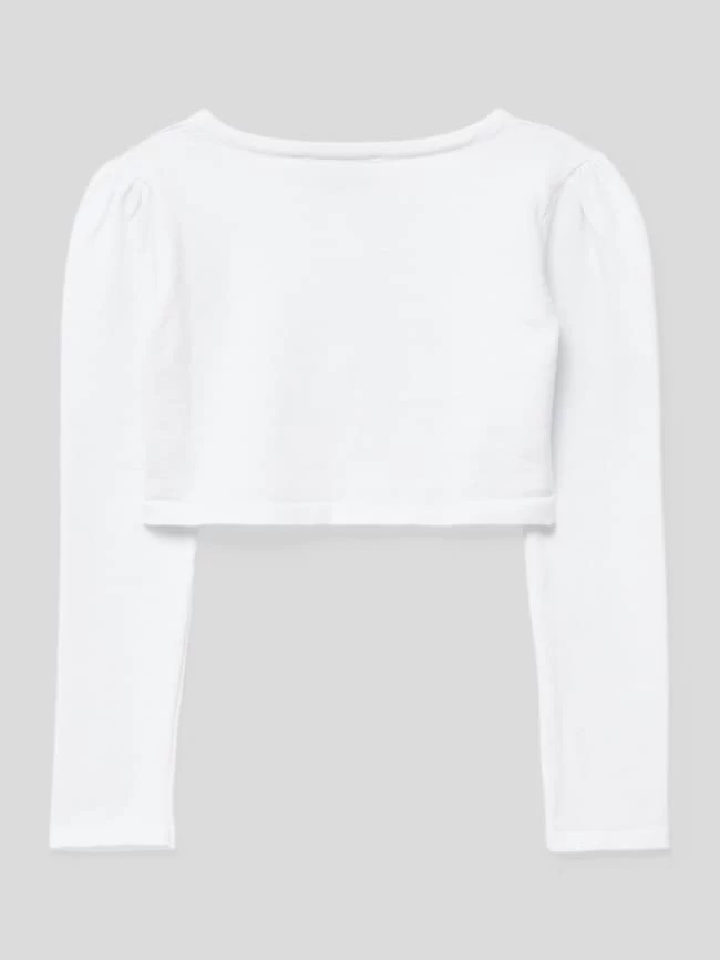 Happy Girls Cropped Strickjacke Mit Zierperlenbesatz - Offwhite 3 Happy Girls Cropped Strickjacke Mit Zierperlenbesatz - Offwhite – Bild 3