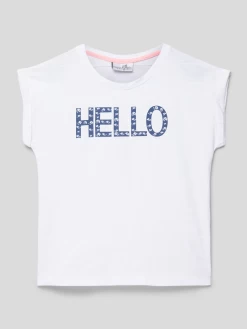 Happy Girls T-Shirt Mit Motiv-Print - Blau