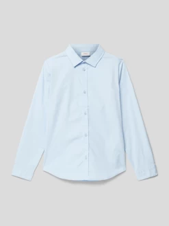 S.Oliver RED LABEL Hemd Mit Abgerundetem Saum - Bleu