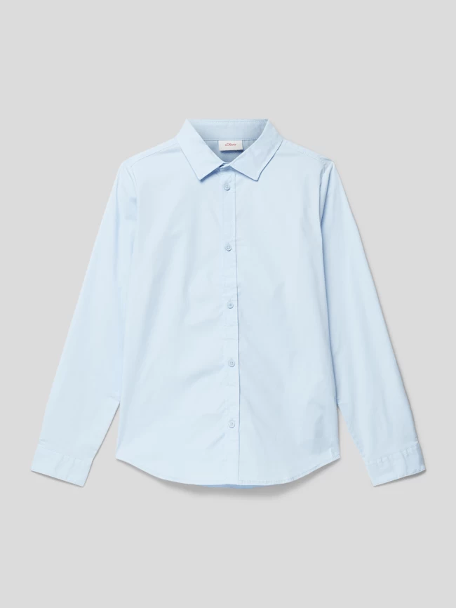 S.Oliver RED LABEL Hemd Mit Abgerundetem Saum - Bleu 1 S.Oliver RED LABEL Hemd Mit Abgerundetem Saum - Bleu