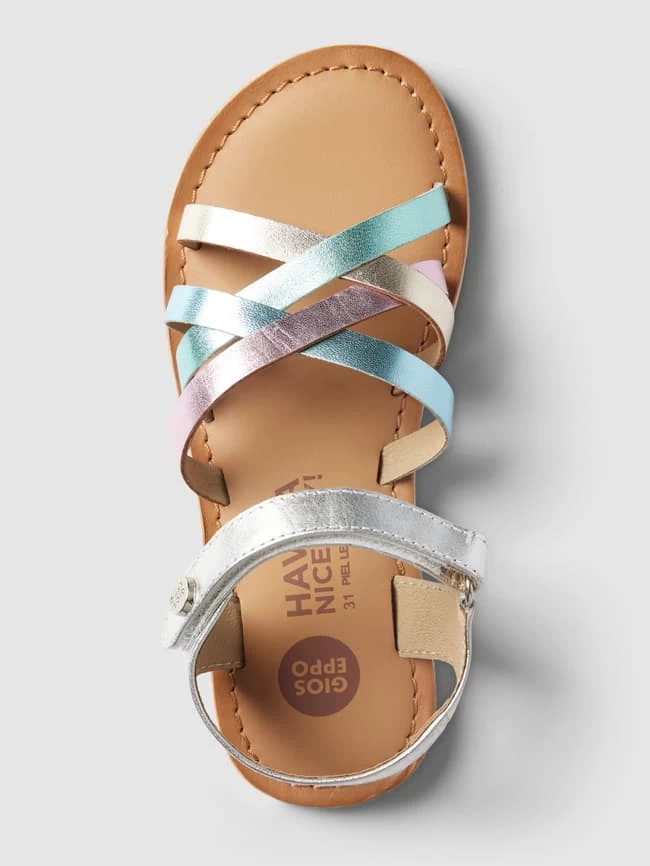 Gioseppo Zehentrenner Mit Label-Details Modell 'SIMAO' - Silber 4 Gioseppo Zehentrenner Mit Label-Details Modell 'SIMAO' - Silber – Bild 4