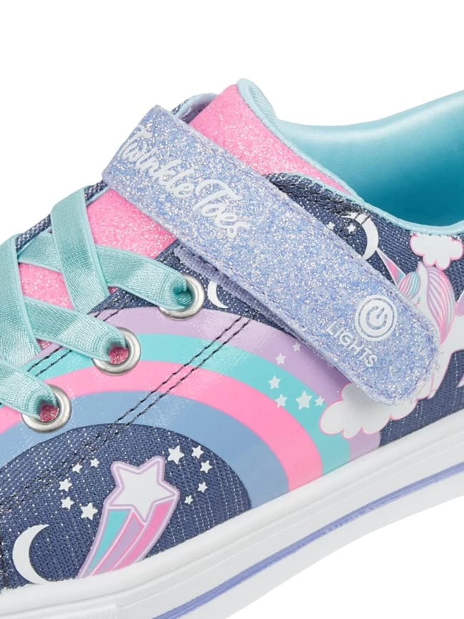 SKECHERS Sneaker Mit LEDs Modell 'Unicorn Charmed' - Metallic Blau 2 SKECHERS Sneaker Mit LEDs Modell 'Unicorn Charmed' - Metallic Blau – Bild 2