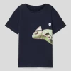 Tom Tailor T-Shirt Mit Motiv-Print - Marineblau