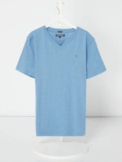 Tommy Hilfiger Teens T-Shirt Mit Logo-Stickerei - Hellblau