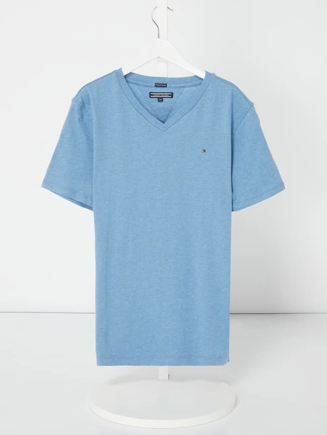 Tommy Hilfiger Teens T-Shirt Mit Logo-Stickerei - Hellblau 1 Tommy Hilfiger Teens T-Shirt Mit Logo-Stickerei - Hellblau