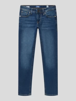Jack & Jones Slim Fit Jeans Mit Stretch-Anteil Modell 'GLENN' - Blau