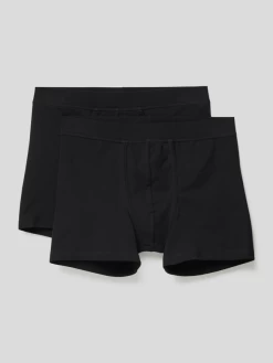 Schiesser Trunks Mit Elastischem Bund Im 2er-Pack - Blau