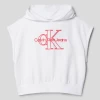 Calvin Klein Jeans Sweatshirt Mit Kapuze Modell 'EMBROIDERY' - Weiß