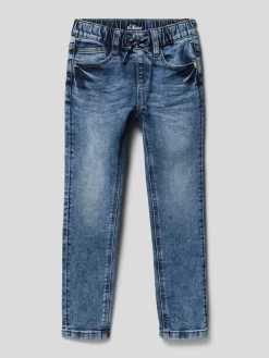 S.Oliver RED LABEL Slim Fit Jeans Im 5-Pocket-Design - Blau