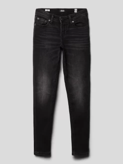 Jack & Jones Jeans Mit Label-Patch Modell 'GLENN' - Schwarz