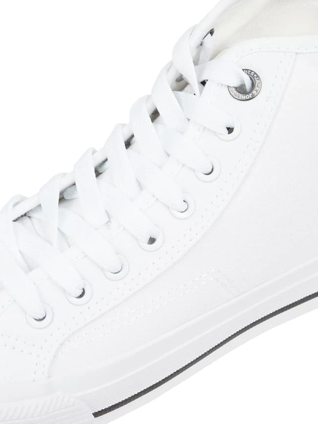 Jack & Jones High Top Sneaker Aus Canvas Modell 'Corp' - Weiß 2 Jack & Jones High Top Sneaker Aus Canvas Modell 'Corp' - Weiß – Bild 2