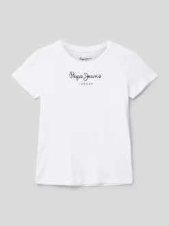 Pepe Jeans T-Shirt Mit Label-Print Modell 'WENDA' - Weiß