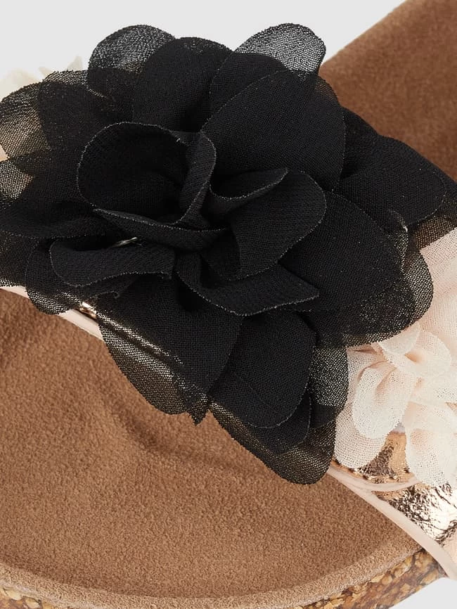 Colors Of California Sandalen Mit Blüten-Applikationen - Schwarz 2 Colors Of California Sandalen Mit Blüten-Applikationen - Schwarz – Bild 2