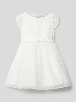 Mayoral Kleid Mit Floralen Stickereien - Ecru