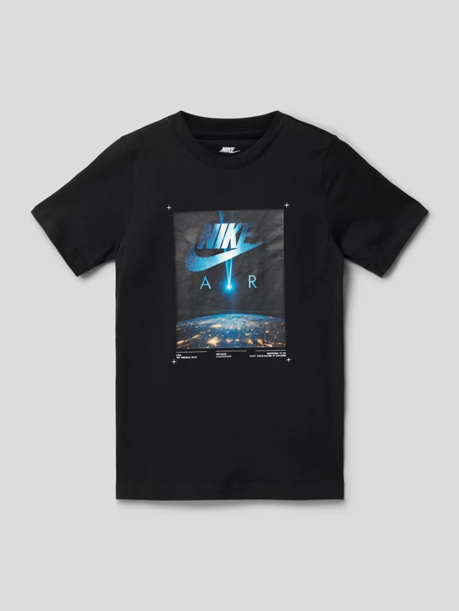 Nike T-Shirt Mit Label-Print - Schwarz 1 Nike T-Shirt Mit Label-Print - Schwarz